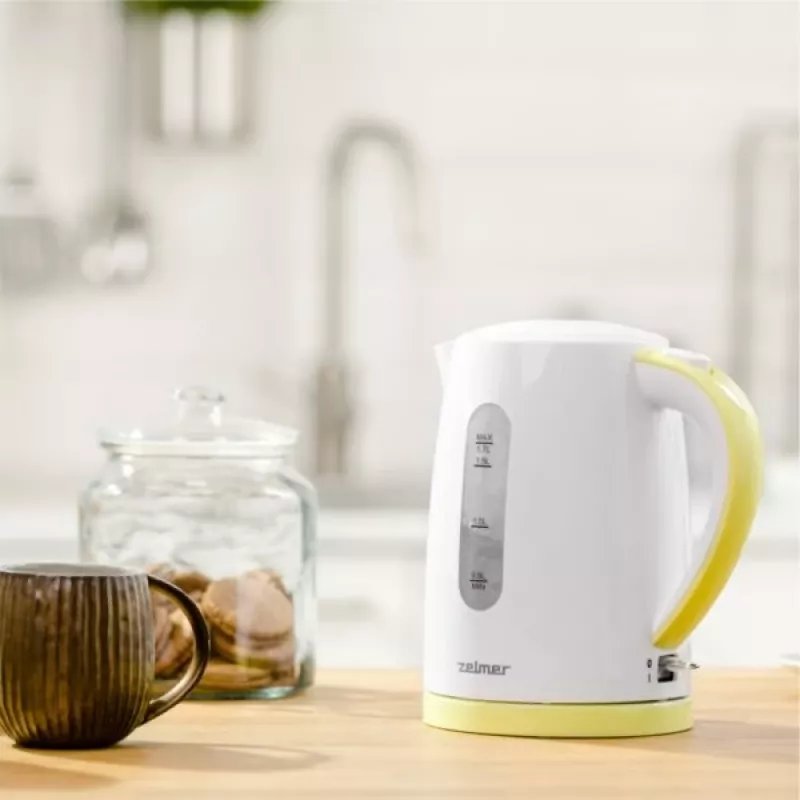 Wasserkocher Zelmer 1,7 L 2200 W Weiß Gelb