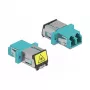 DeLOCK 86900 LWL-Kupplung LC Duplex Buchse-Buchse Multimode Aqua