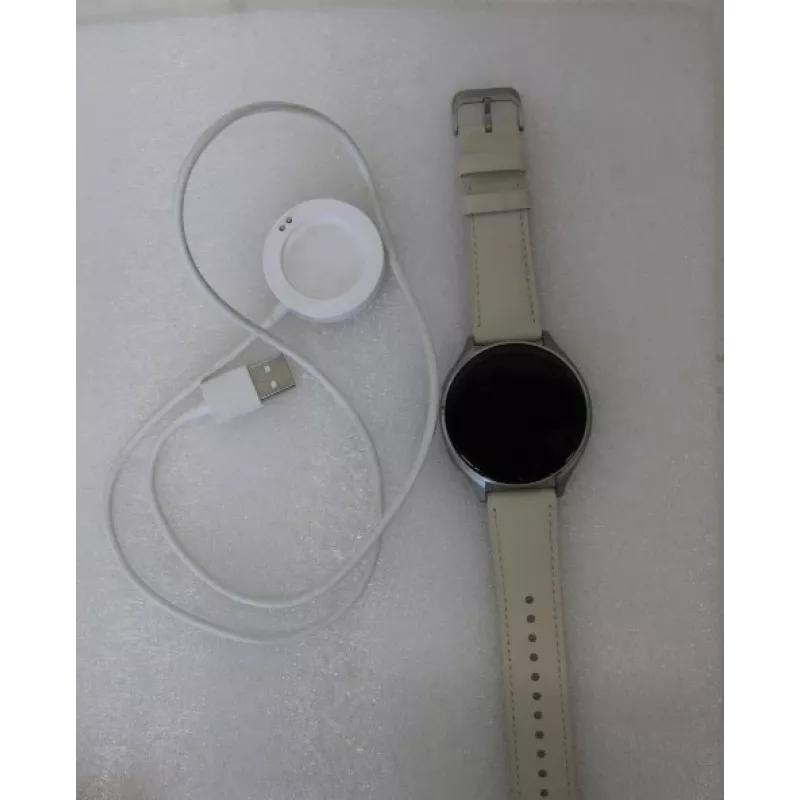 AUSVERKAUFT. Xiaomi Watch 2 Titan Graues Gehäuse mit weißem Lederarmband | AUSVERKAUFT. Xiaomi Watch 2 Titan | Smartwatch | GPS (Satellit) | AMOLED | 1,43 Zoll | GEBRAUCHT, KRATZER AUF DEM DISPLAY