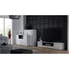 Cama TV-Ständer VIVA 180 weiß/weiß glänzend + schwarz