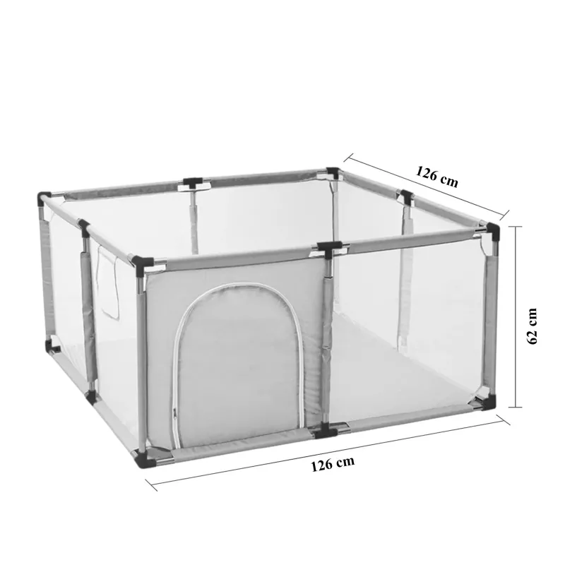 Extralink Kids Playpen, Dry Pool Spielplatz für Kinder, faltbar 126x126cm Bällebad k-458