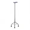 Rehabilitations-Dreibeingehstock MDH höhenverstellbar 73–95,5 cm Aluminium Stahl silber, max. Belastung 100 kg
