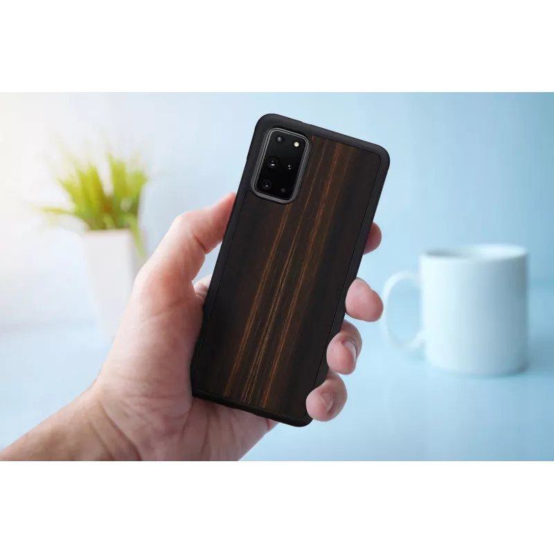 Schutzhülle für Samsung Galaxy S20+ — Mann und Holz — Ebenholz Schwarz