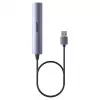 USB-Hub Unitek H1208CGY01 — 4-Port USB 3.0 (5 Gbit/s), abwärtskompatibel mit USB 2.0, Aluminium