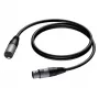 PROCAB Kabel XLR-Stecker auf XLR-Buchse 1m