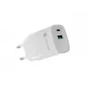 Kabelgebundenes Ladegerät für Mobilgeräte NATEC NUC-2140, 30W, USB-C PD 3.0 + USB-A, Samsung AFC, Weiß