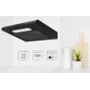 Einbau-Dunstabzugshaube MPM MPM-61-PX-73, schwarzer Edelstahl, 600×190×560 mm, 175 m³/h, Aktivkohlefilter