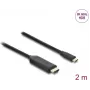 Videokabeladapter DELOCK 80599 — USB Typ-C auf HDMI, 2 m, Schwarz