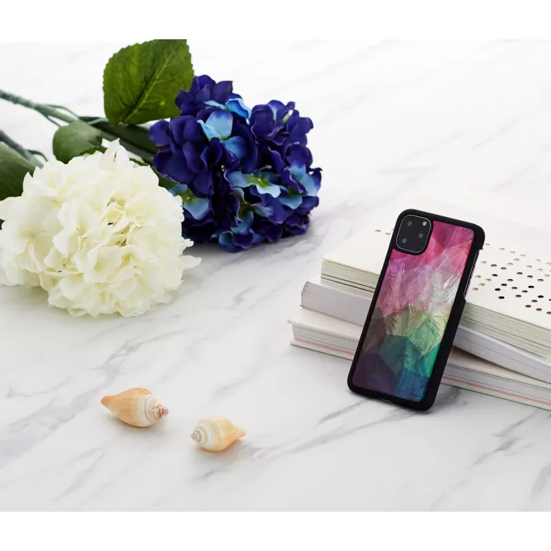 Schutz-Hülle iKins für iPhone 11 Pro Max – Water Flower Schwarz