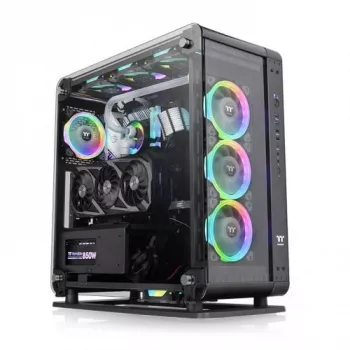 PC-Gehäuse Thermaltake Core P6 Tempered Glass Midi Tower Schwarz