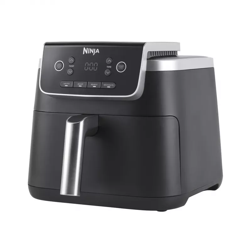 Heißluftfritteuse Ninja AF140EU Single 4,7 L 1750 W Schwarz, 4 Programme, LCD, Knusperplatte