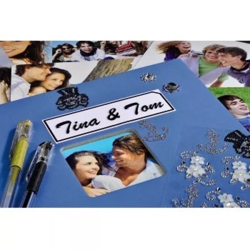 Hama Fine Art Fotoalbum Blau 100 Blätter 10 x 15