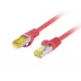 Netzwerkkabel Lanberg PATCHCORD KAT.6A S/FTP LSZH CU 0,5M Rot