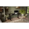 Schreibtisch mit elektrischer Höhenverstellung MOON LONG 150x80x72-120 schwarz