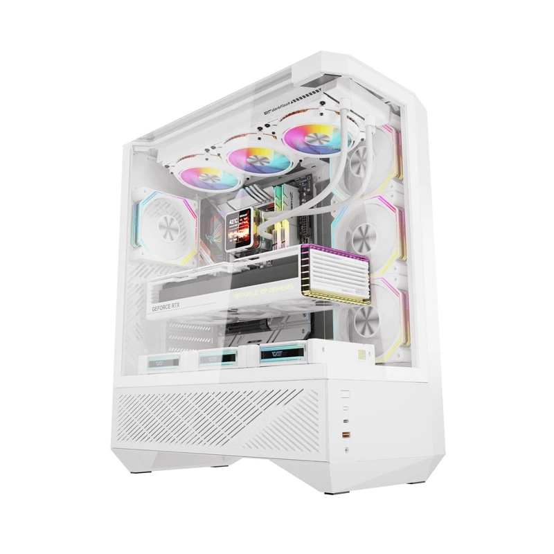Computergehäuse Darkflash DY460 ATX Weiß