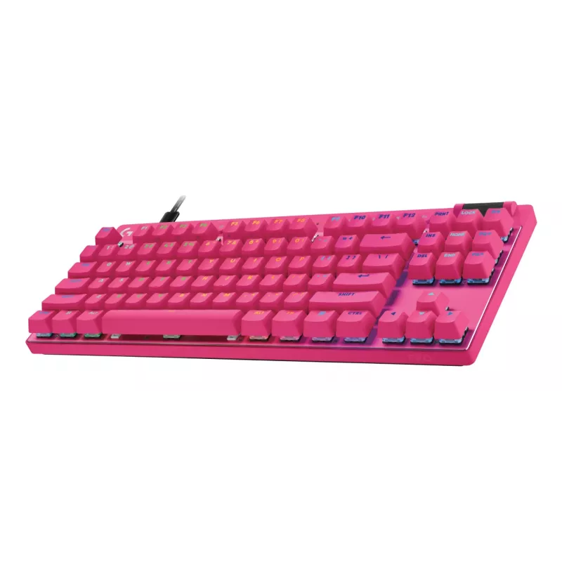 Gaming-Tastatur Logitech G 920-013249 USB AZERTY French Pink Tenkeyless
