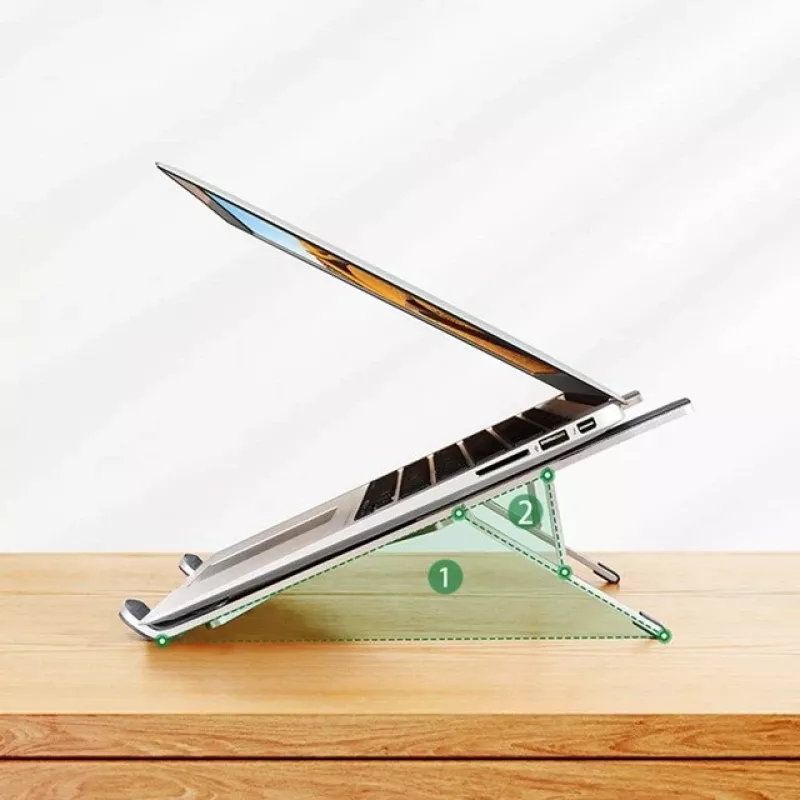 Laptop-Ständer UGREEN LP451 verstellbar Aluminiumlegierung für 8–17 Zoll Laptops, 5 Positionen, silber