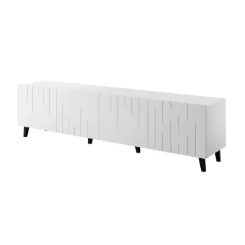 TV-Schrank cama meble BARI 200x42x52 weiß matt — 200×42×52 cm