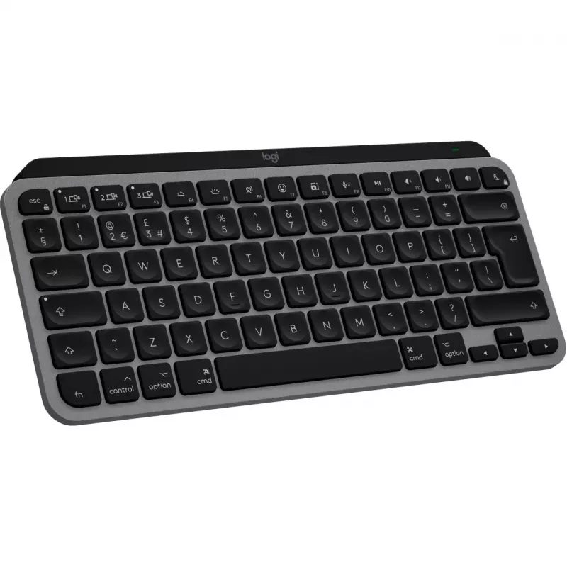 Logitech Master Series MX Keys Mini for Mac – Tastatur – kompakt – hintergrundbeleuchtet – Kabellos – Bluetooth LE – AZERTY – Französisch – Space-Grau (920-012646)