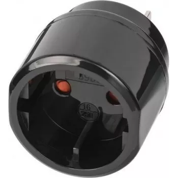 Brennenstuhl 1508450 - Typ C (Euro-Stecker) - Typ A - 250 V - 16 A - Schwarz - Sichtverpackung