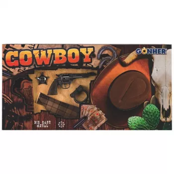 Spielzeug-Cowboy-Set Pulio Modell 155880/0 mit Hut — Gonher Zubehör