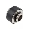 Hardtube-Fitting OPTIMUS 12 mm, schwarz – Einzel-Klemmringverschraubung für starre Rohre