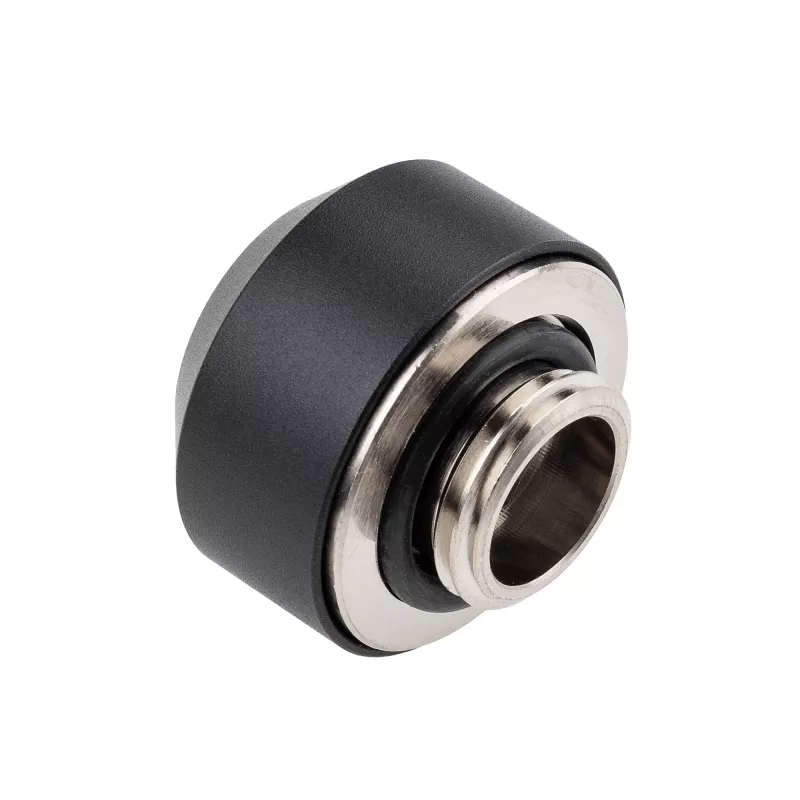 Hardtube-Fitting OPTIMUS 12 mm, schwarz – Einzel-Klemmringverschraubung für starre Rohre