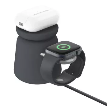 Kabelloses Ladegerät Belkin WIZ027VFH36 2‑in‑1 magnetisch Qi2 15W für iPhone und Apple Watch