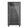 Rack-Schrank LANBERG FF01-6222-12B 22U 600x1200 mm schwarz mit Glasfront- und -rücktüren