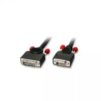Lindy 1m DVI-A/VGA Kabel VGA (D-Sub) Schwarz
