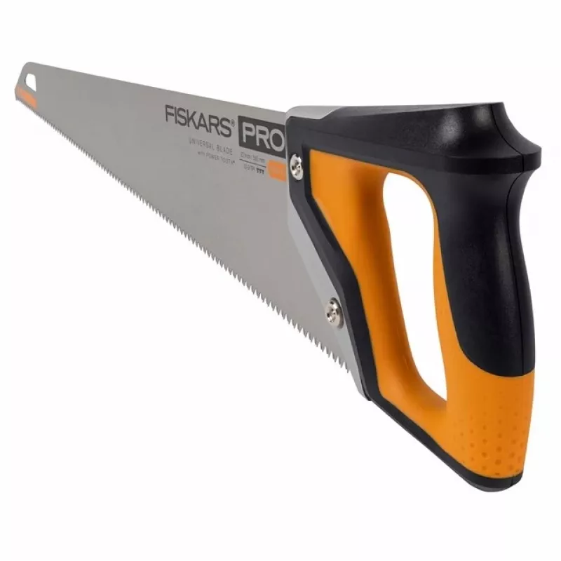 Fiskars Pro PowerTooth Bügelsäge 55 cm Schwarz, Silber, Gelb