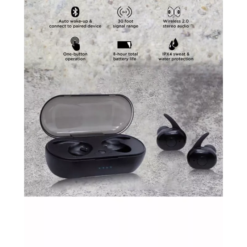 Earbuds V.Silencer Ture Wireless Earbuds schwarz/rot