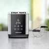Toaster Rommelsbacher TO850 2-Scheiben, 850 W, Edelstahl/Schwarz, XL-Schlitze