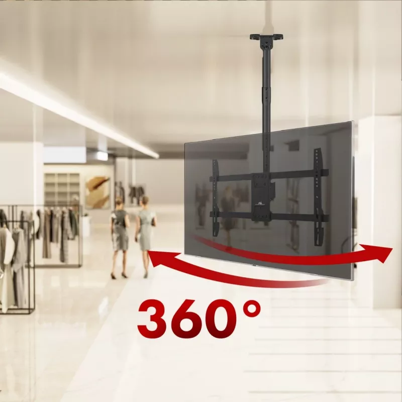 Decken-TV-Halterung MACLEAN MC-112B, max. Traglast 60 kg, neigbar und schwenkbar