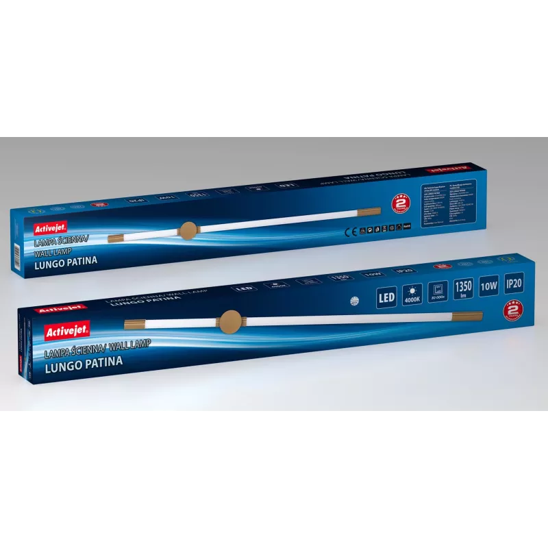 Activejet LED-Wandlampe AJE-LUNGO Patina