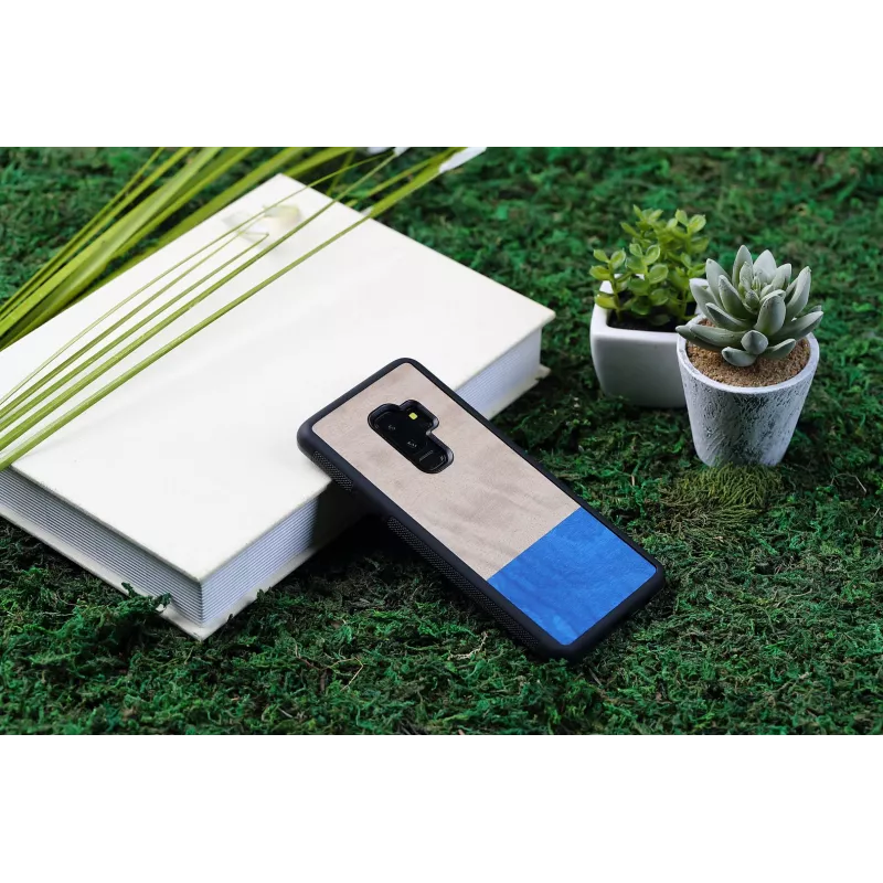 Smartphone-Hülle man and wood für Galaxy S9 Plus — taubenschwarz