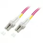 EFB-Elektronik Duplex-Jumper LC-LC 50/125µ, OM4, LSZH, erika Violett, 2,0 mm, 5 m