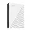 Western Digital WD My Passport 5 TB Weiß USB 3.0 / 2,5 Zoll, 19,15 mm / 256-Bit-Verschlüsselung / WD Backup / Weiß (WDBPKJ0050BWT-WESN)