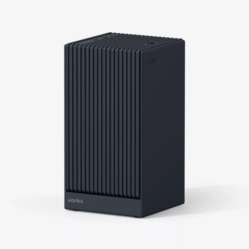Tragbarer LCD-Projektor WANBO Cube 2 Pro – 500 ANSI-Lumen, 1080p (1920x1080), LED, Autofokus, Android TV, 1,2:1-Zoom, 8 W, Schwarz