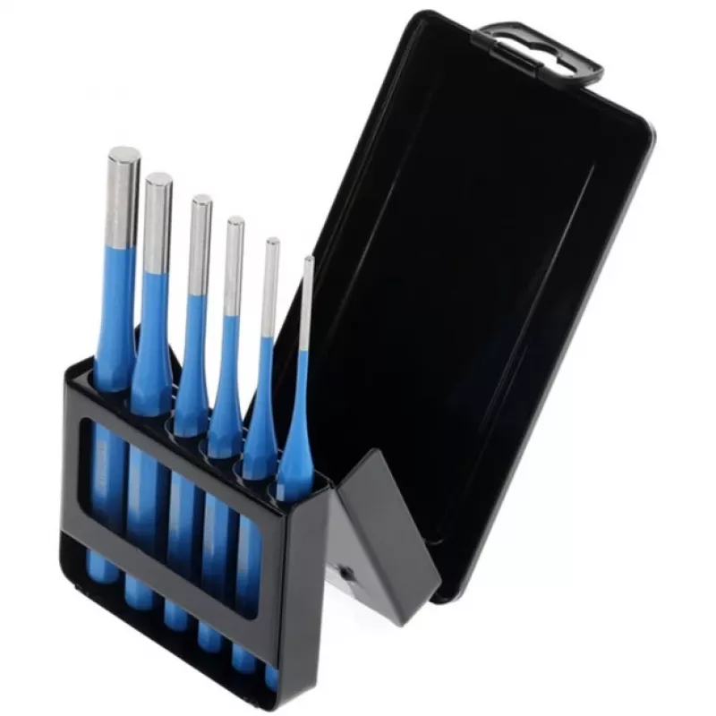 Splinttreiber-Set 316 D, 6-teilig (Blau, in Metall-Klappkassette)