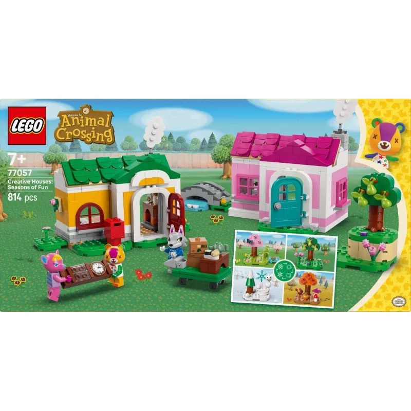 Konstruktionsspielzeug LEGO 77057 Animal Crossing Kreative Häuser Jahreszeiten voller Spaß Set