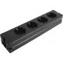 Steckdosenleiste EUROLITE 30240070 — 4-fach Aluminiumgehäuse, schwarz