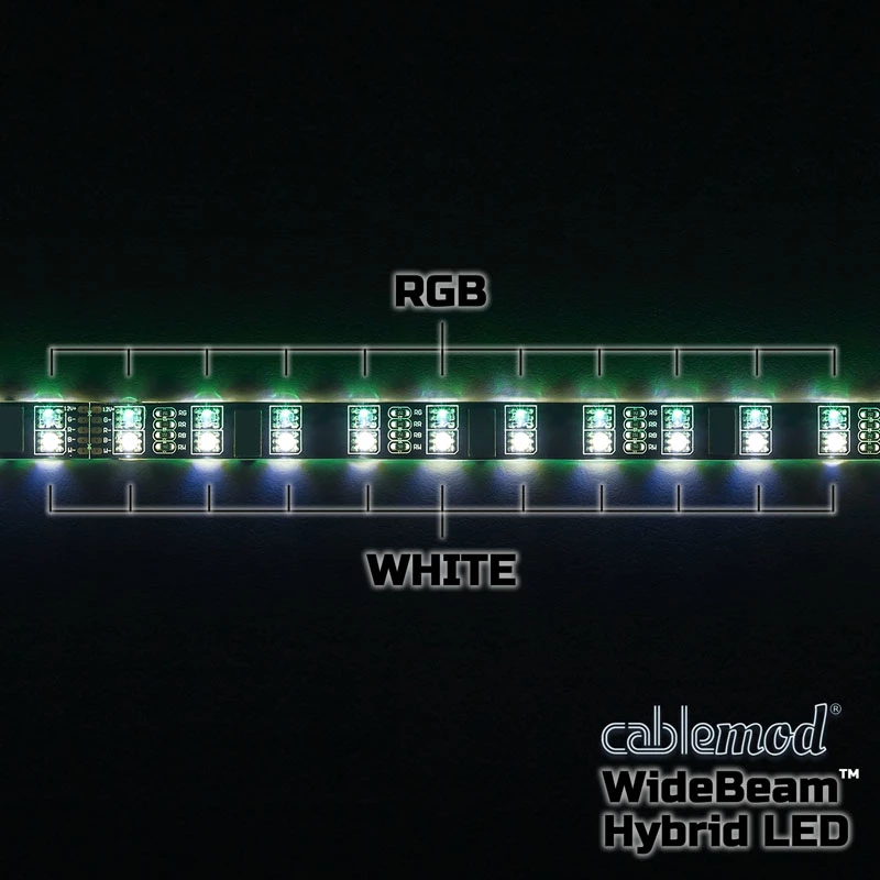 LED-Streifen CableMod CM-LED-60-D60RGBW-RK Weiß RGB 60 cm