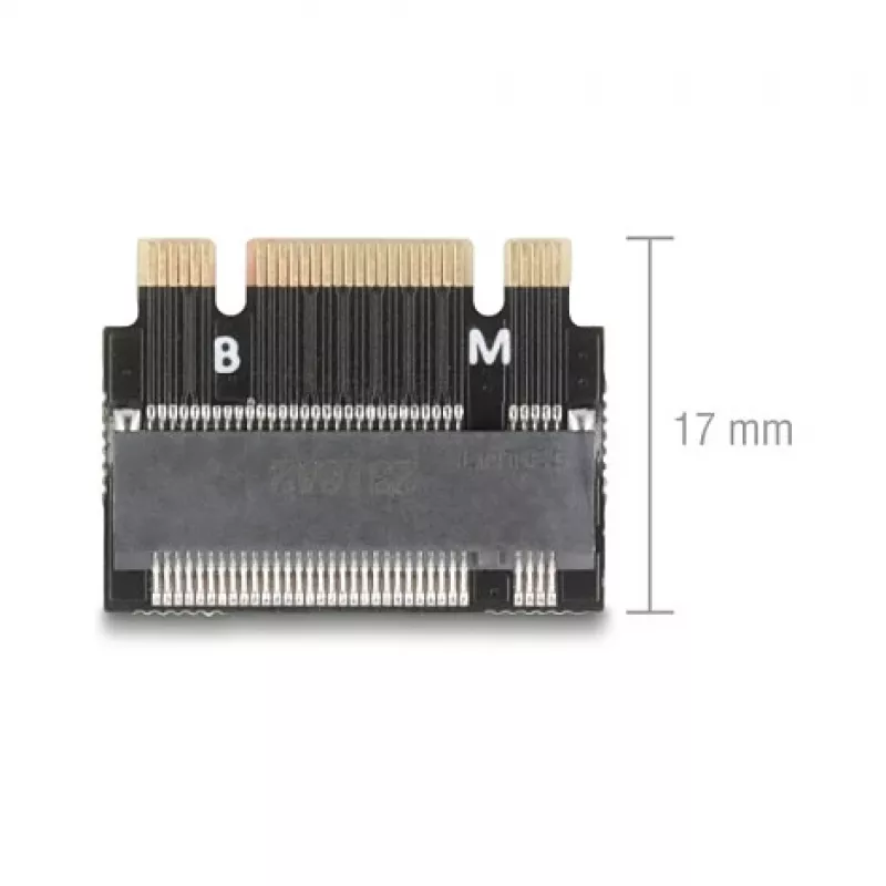 DeLOCK 64342 Interner M.2-Adapter Host-Schnittstelle M.2 Stecker Schwarz