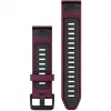 Silikon-Uhrenarmband GARMIN Quickfit 010-13391-04, 20 mm, Graphit/Rot