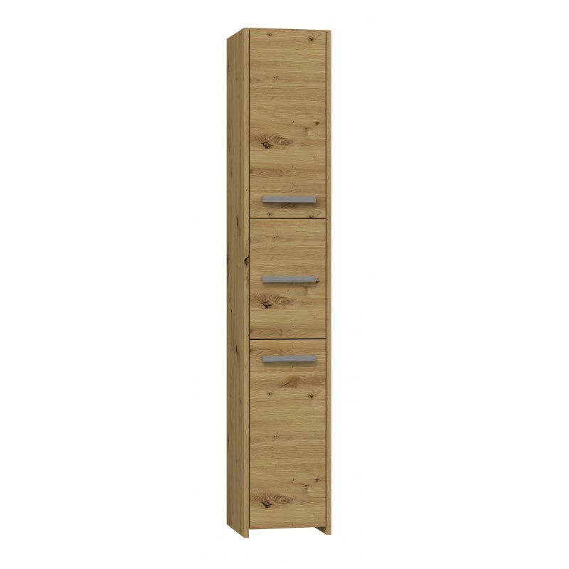 Topeshop S33 ARTISAN Badezimmer-Aufbewahrungsschrank Eiche