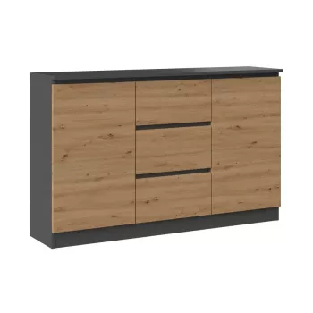 2D3S Kommode 120x30x75 cm, Anthrazit/artisan