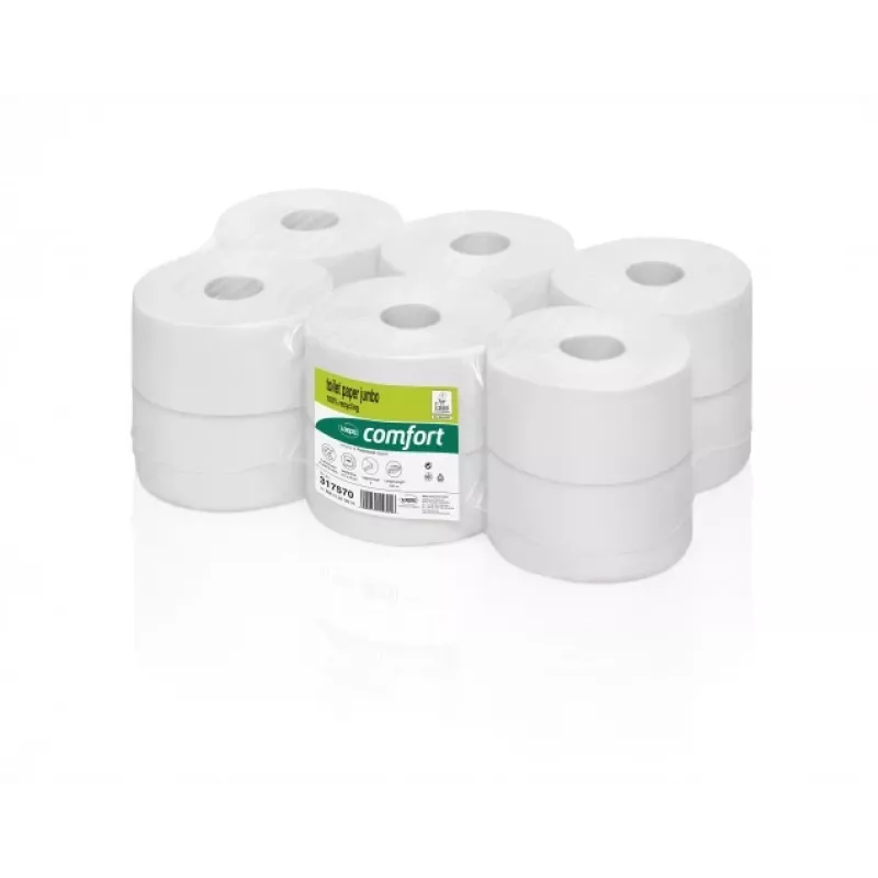 WEPA Toilettenpapierrolle TPMB3120, 120m 480 Blatt, 9,2 x 25, Recycling-Tissue, (12 Stk.)