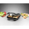 Sandwichmaker Rommelsbacher ST 1410 — 4 Sandwiches, 1400 W, antihaftbeschichtete Platten, schwarz/silber
