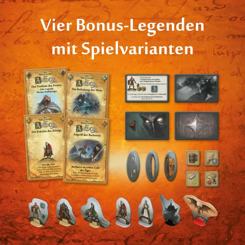 Die Legenden of Andor - Die Bonus-Box, Brettspiel-Erweiterung